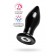 Черная стеклянная вибровтулка - 10,5 см. - Sexus в Невинномысске Черная стеклянная вибровтулка - 10,5 см. - Sexus