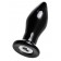 Черная стеклянная вибровтулка - 10,5 см. - Sexus в Невинномысске Черная стеклянная вибровтулка - 10,5 см. - Sexus
