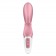 Розовый вибратор-кролик Hug Me - 21,2 см. - Satisfyer купить в Невинномысске с доставкой в Orgasmix.ru Розовый вибратор-кролик Hug Me - 21,2 см. - Satisfyer