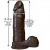 Коричневый фаллоимитатор The Realistic Cock 8” with Removable Vac-U-Lock Suction Cup - 20,57 см. - Doc Johnson купить с доставкой в интернет-магазине Orgasmix в Невинномысске Коричневый фаллоимитатор The Realistic Cock 8” with Removable Vac-U-Lock Suction Cup - 20,57 см. - Doc Johnson