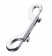 Серебристый двухсторонний карабин TOYFA Metal - ToyFa - купить с доставкой в Невинномысске